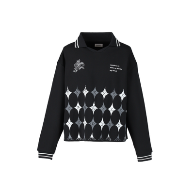 argyle soccer uniform sweat【black】