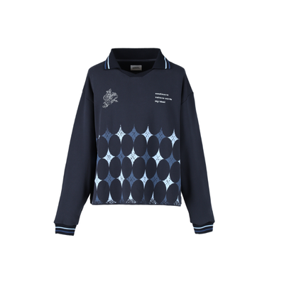 argyle soccer uniform sweat【navy】